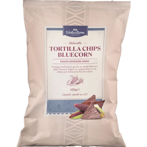 Tortillachips Bluecorn 125g ICA Selection