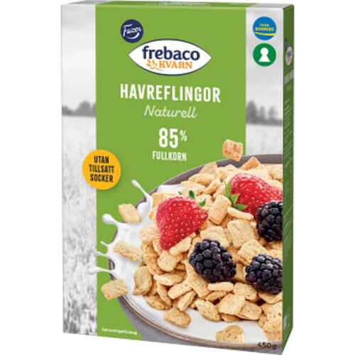 Havreflingor Naturella 450g Frebaco