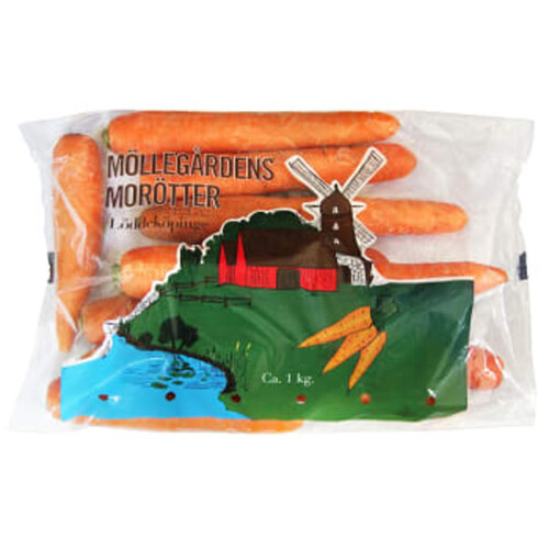 Morötter Klass1 ca 1kg Möllegårdens Morötter