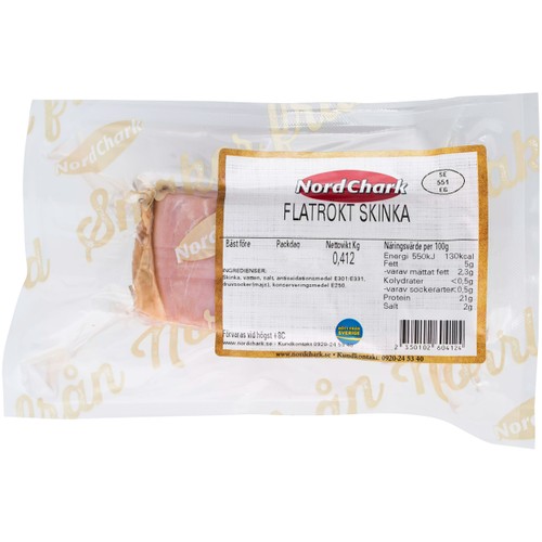 Flatrökt skinka ca 300g Nordchark