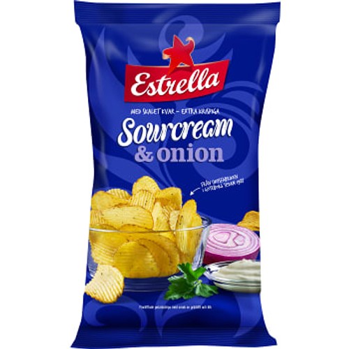 Chips Sourcream & onion 275g Estrella