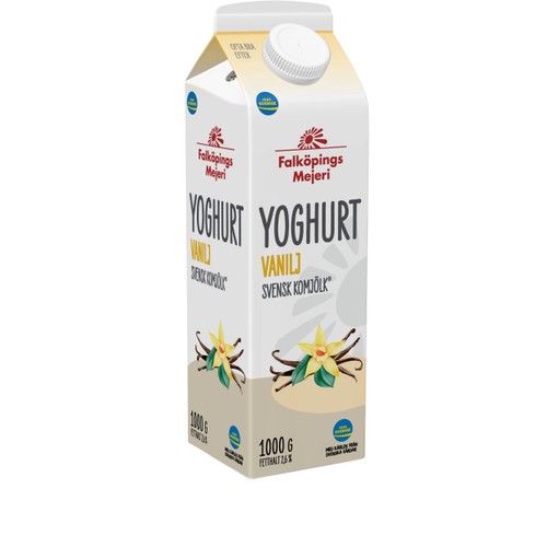 Yoghurt Vanilj 1000g Falköpings Mejeri