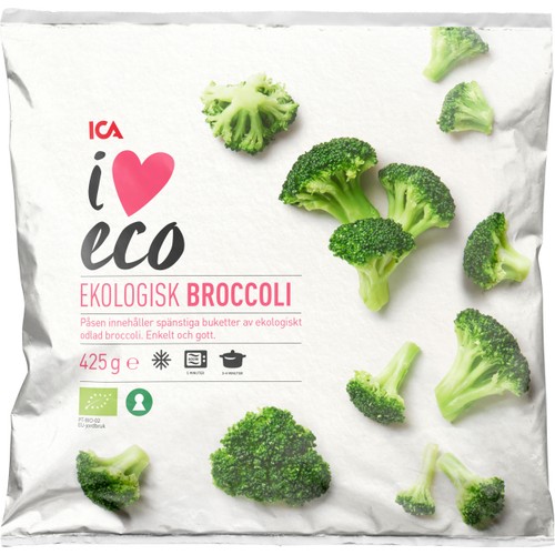 Broccoli Fryst Ekologisk 425g ICA I love eco
