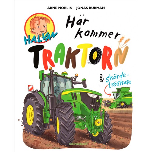 Här kommer traktorn och skördetröskan