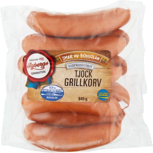 Grillkorv Tjock 840g Rybergs
