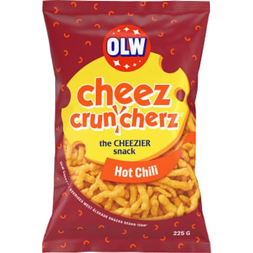 Cheez cruncherz Hot Chili 225g OLW