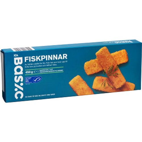 Fiskpinnar Fryst 15-p 450g ICA Basic