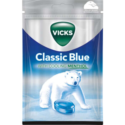 Halstablett Blue Extra Strong 72g Vicks