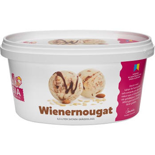 Gräddglass Wienernougat 500ml SIA Glass