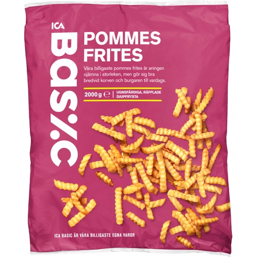 Pommes frites Fryst 2kg ICA Basic