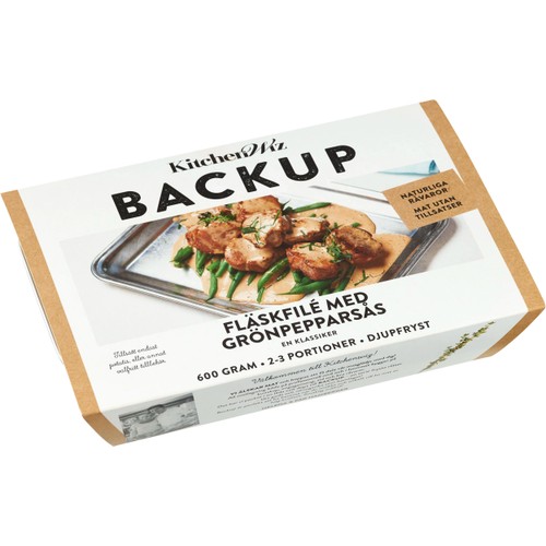 Fläskfilé Med Grönpepparsås 600g Kitchenwiz Backup