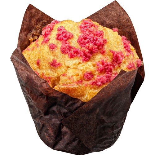 Muffins Hallon Vit choklad frystinad 100g Bonjour