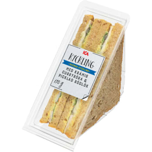 Sandwich med Krämig curryröra & picklad rödlök 170g ICA
