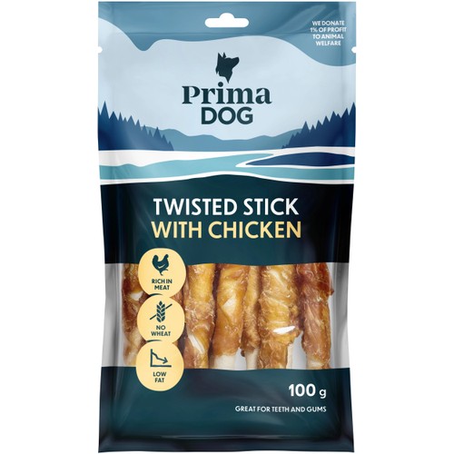 Tuggpinne med kyckling 11-p 100g PrimaDog