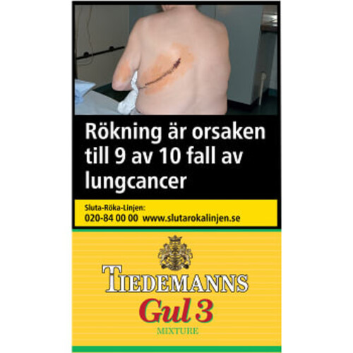 Rulltobak Gul 3 5-p Tiedemanns