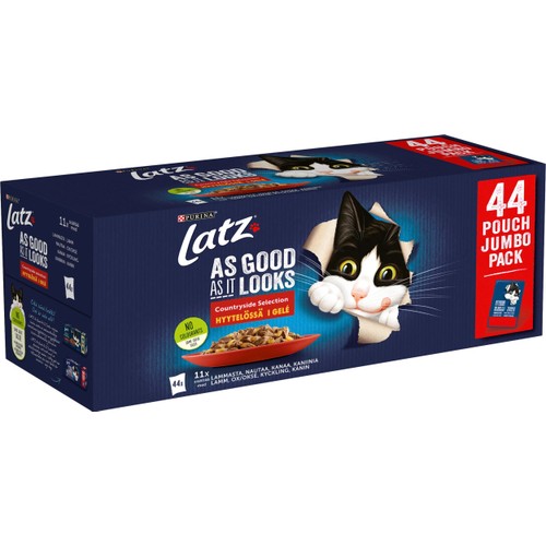 Kattmat Agail Countrysite Selection i Gelé  3740 Gram Latz