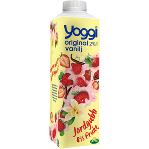 Yoghurt Original Jordgubb & vanilj 2% 1000g Yoggi®