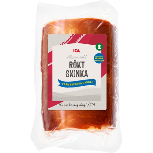 Rökt skinka bit ca 375g ICA