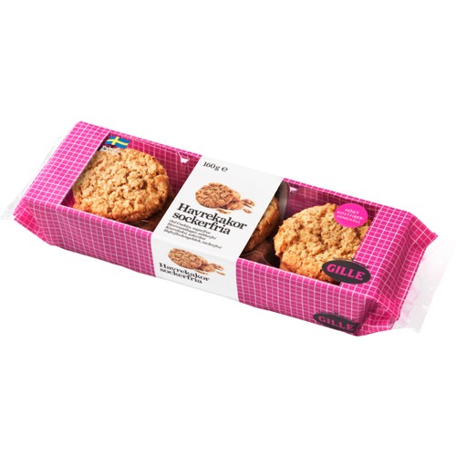 Havrekakor Sockerfri 160g Gille