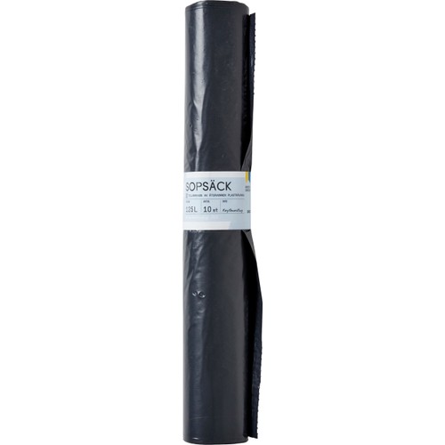 Sopsäck svart 10-p 125L ICA