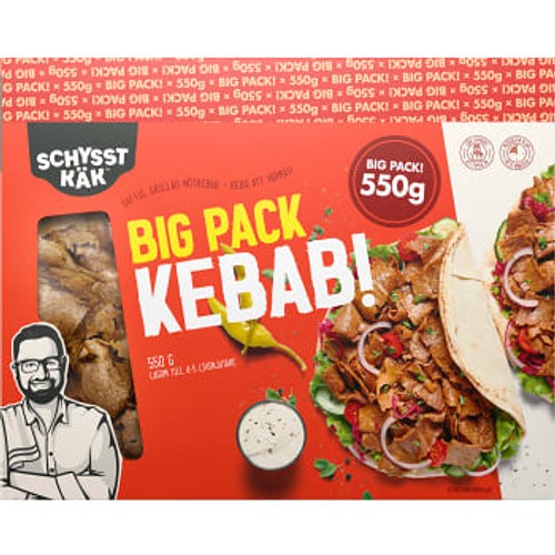 Kebab Big-Pack 550g  Schysst käk