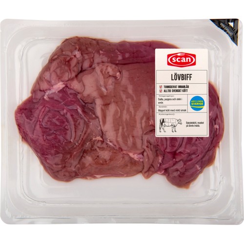 Lövbiff Färsk Skivad ca 400g Scan
