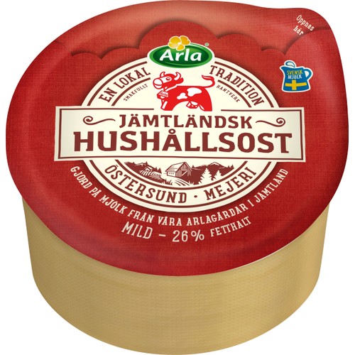 Jämtländsk Hushållsost 26% ca 1,1kg Arla