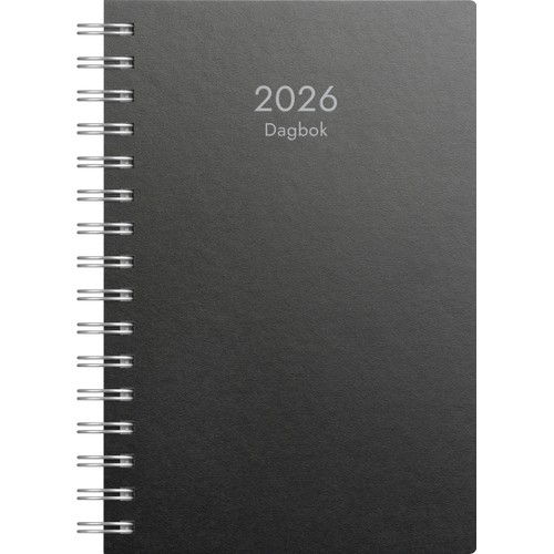 Kalender Dagbok svart ECO line 2026
