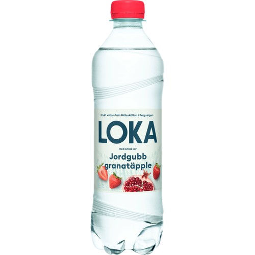 Kolsyrat Vatten Jordgubb/Granatäpple 50cl Loka