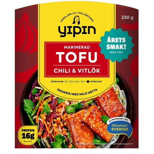 Tofu Chili Vitlök 230g Yipin