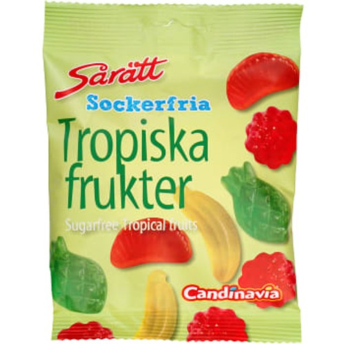 Tropiska Frukter Sårätt sockerfria 80g CANDINAVIA
