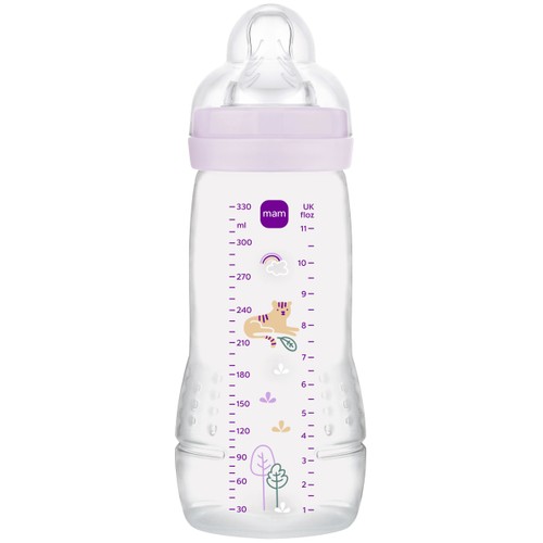 Nappflaska Blandade färger 330ml 4m+ MAM