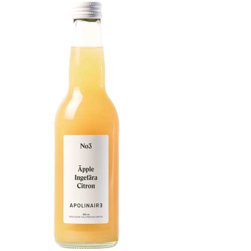 Dryck No3 Äpple, Citron & Ingefära 250ml Apolinaire