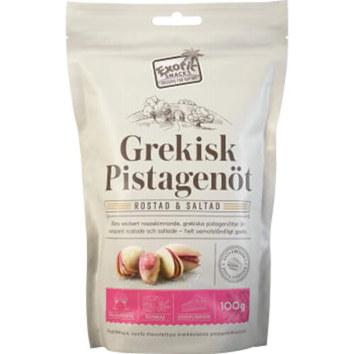 Grekisk Pistagenöt Rostad 100g Exotic Snacks