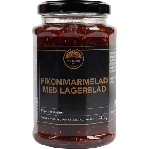 Fikonmarmelad Med Lagerblad 315g Werners Gourmetservice