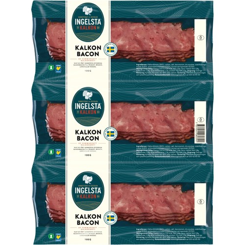 Bacon Kalkon 3 x100g Ingelsta Kalkon