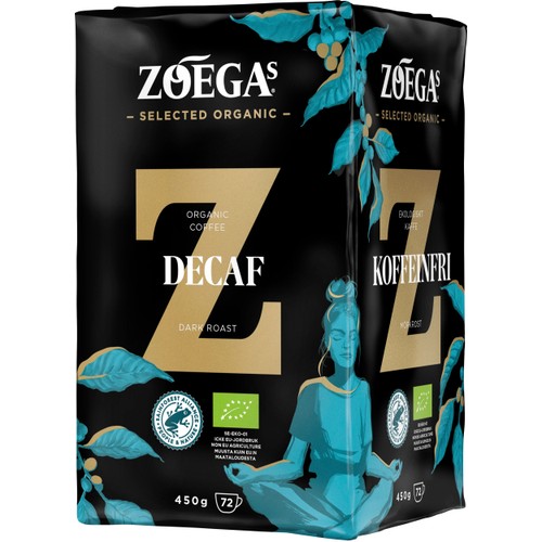 Bryggkaffe Koffeinfri Ekologisk 450g Zoegas