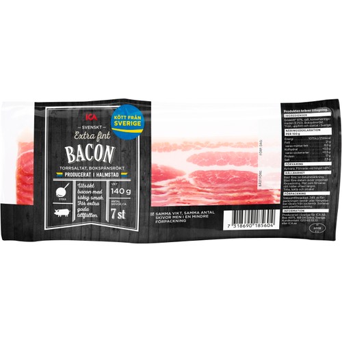 Bacon Torrsaltat 140g ICA