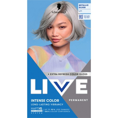 Hårfärg U71 Metallic Silver 1-p Schwarzkopf Live