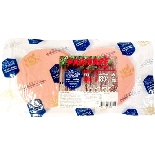Parisergrill 2-pack 180g Bastuträsk Charkuteri
