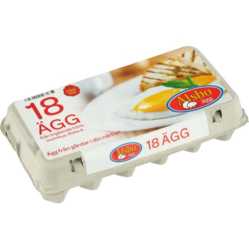 Ägg M/L 18-pack Alsbo Ägg