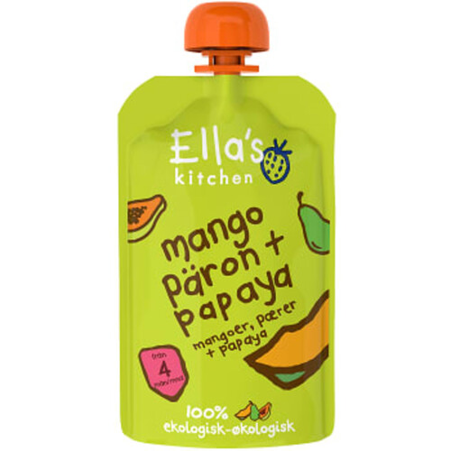 Mango päron & papaya Från 4m Ekologisk 120g Ellas Kitchen