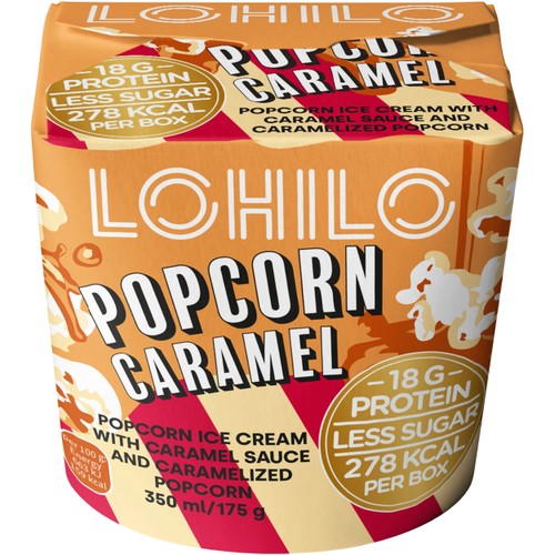 Glass Popcorn Caramel 350ml LOHILO