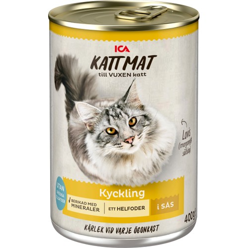 Kattmat Kyckling i sås 400g ICA