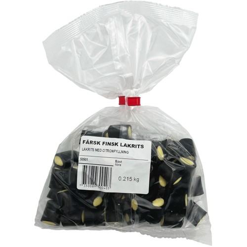 Lakrits Citron ca 215g Finsk Lakrits