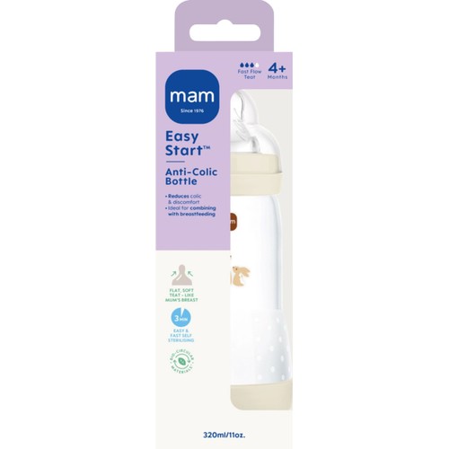 Nappflaska Easy Start Anti Colic Blandade färger 4m+ MAM