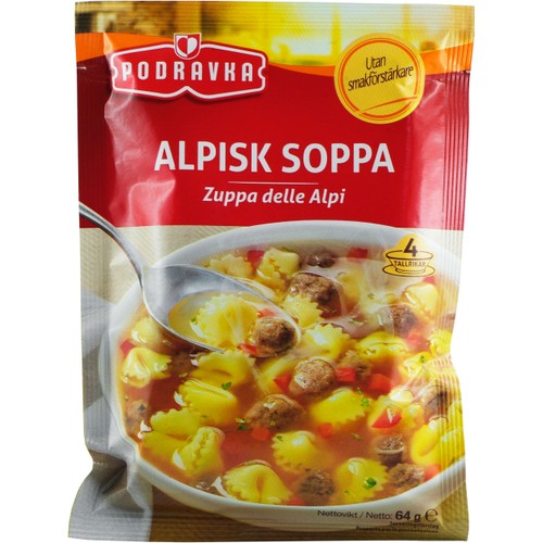 Soppa Alpisk 64g Podravka