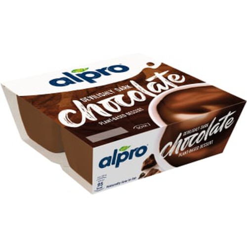 Sojadessert Dark Chocolate 2,3% 125g 4-p Alpro