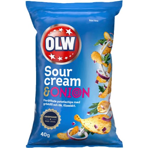 Chips Sourcream & Onion liten påse 40g OLW
