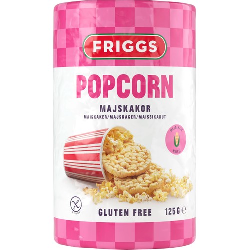 Majskakor Popcorn 125g Friggs